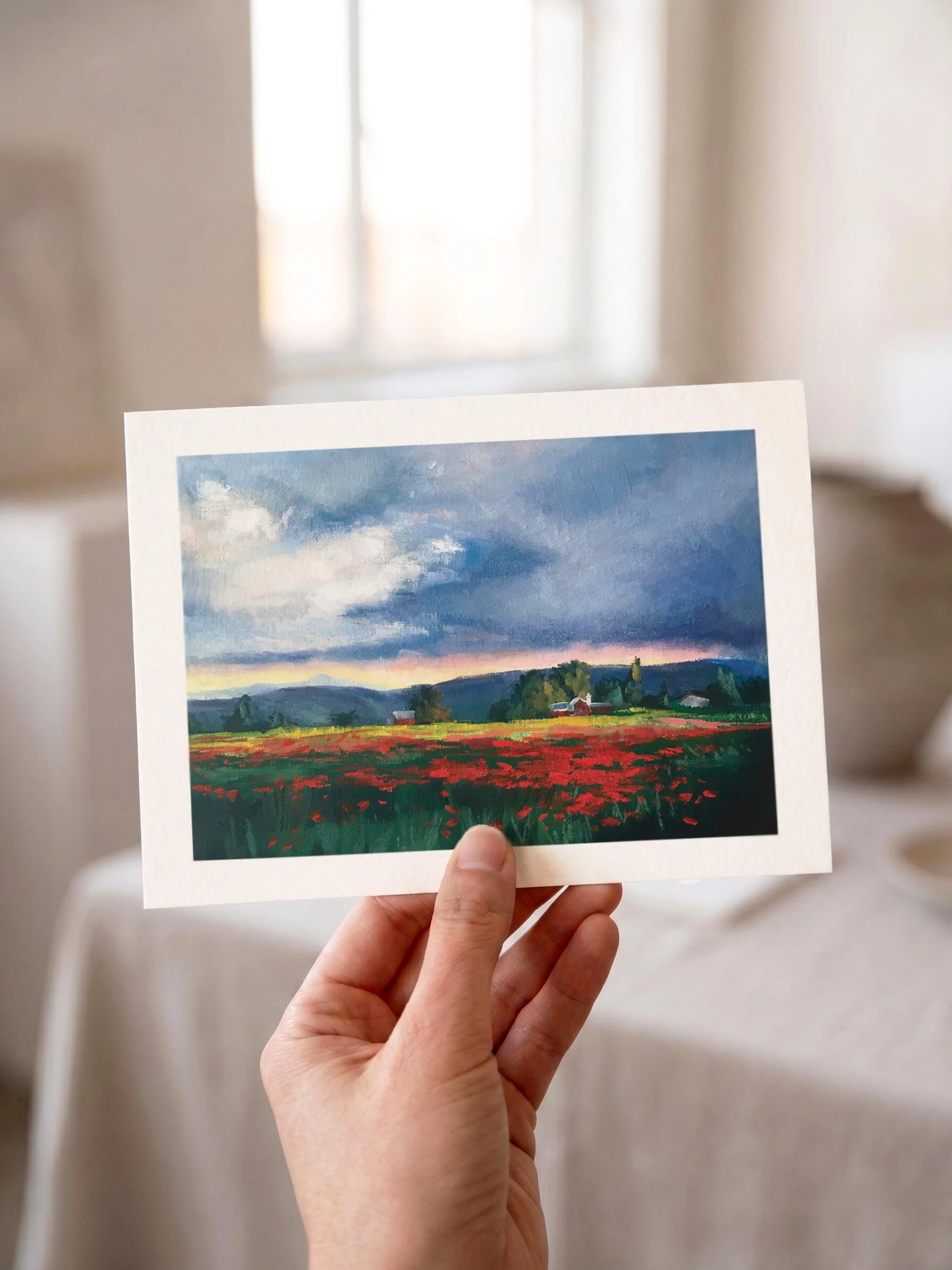 "Landscape with Poppies" – Fine Art Print