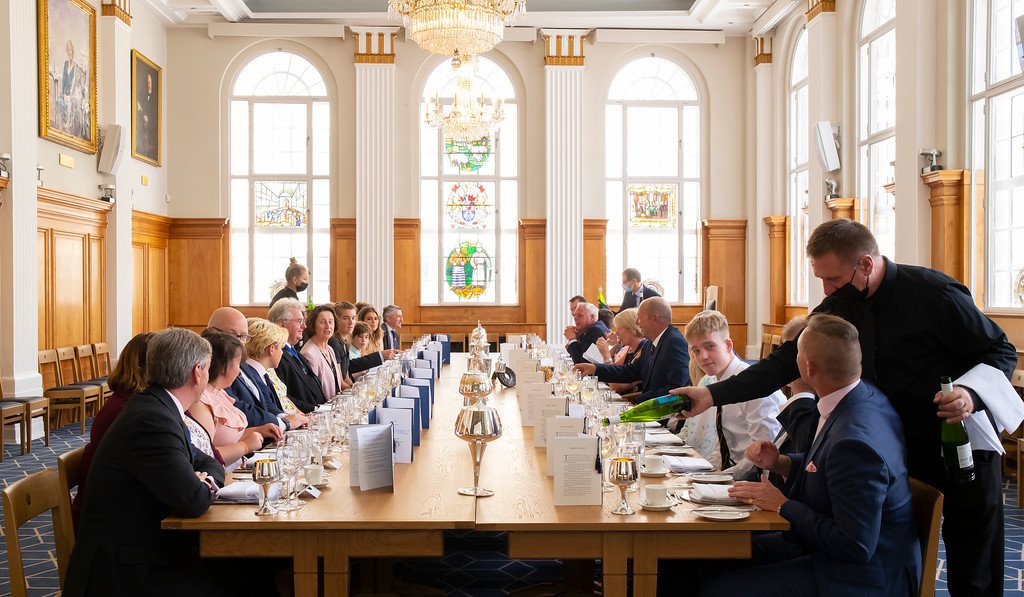 A private lunch in the main hall