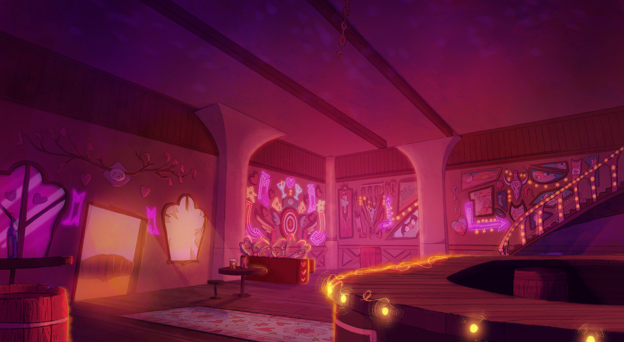 BG Painting for short film "RODEO"