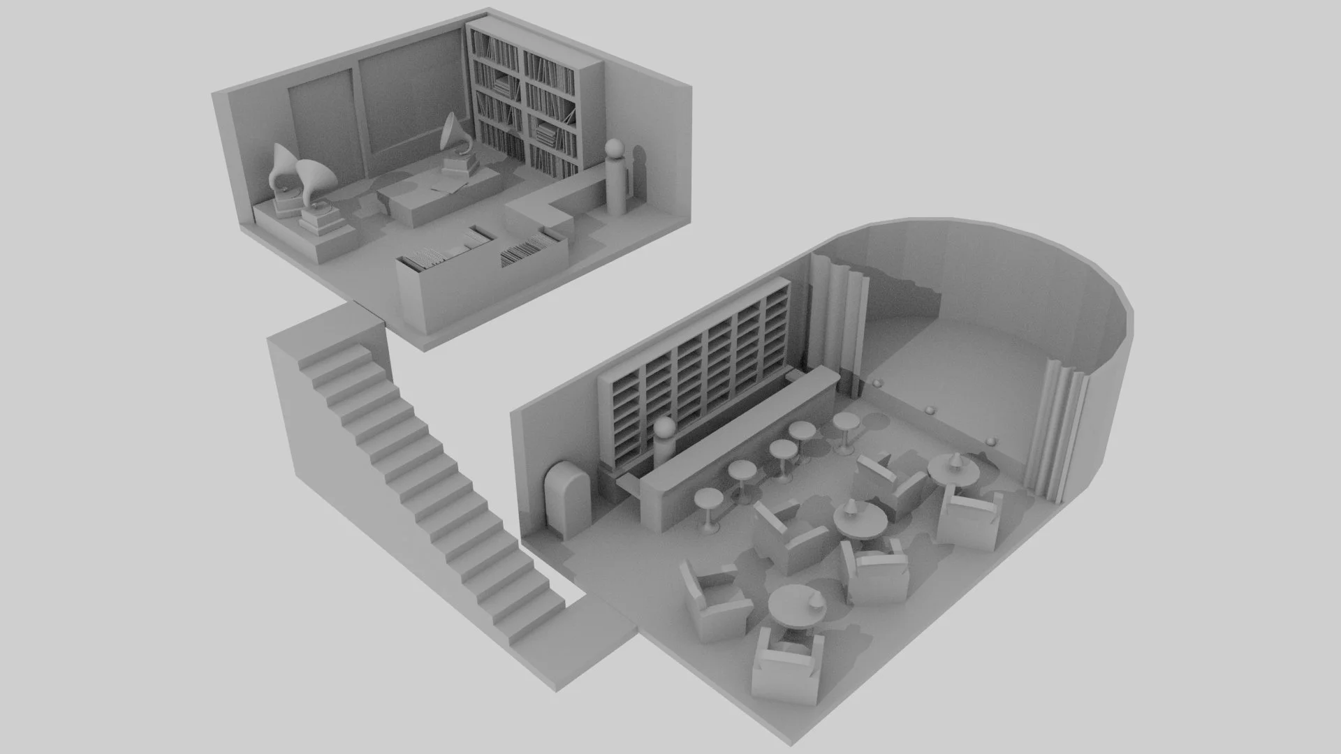 3D Block-in for environment