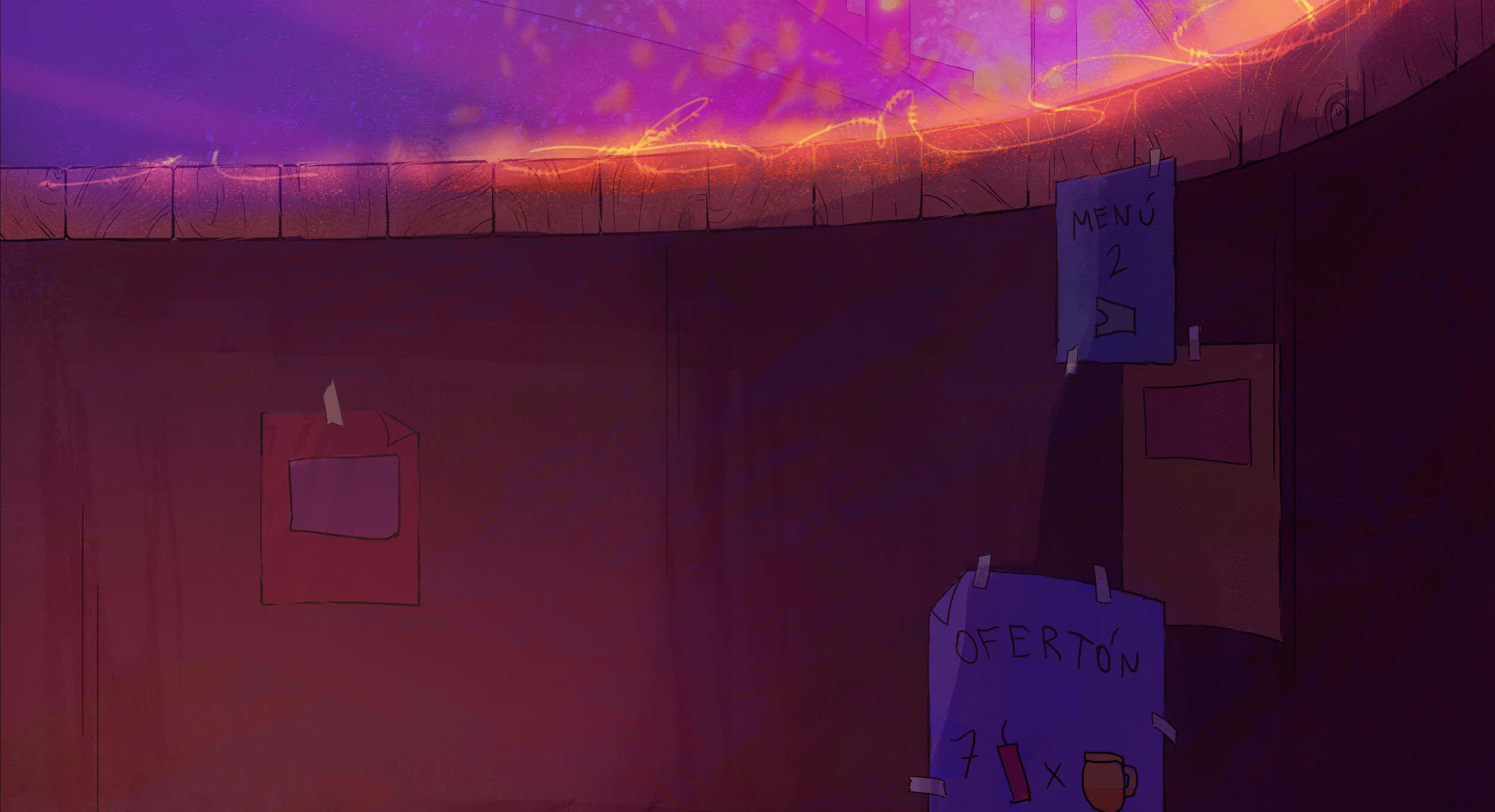 BG Painting for short film "RODEO"