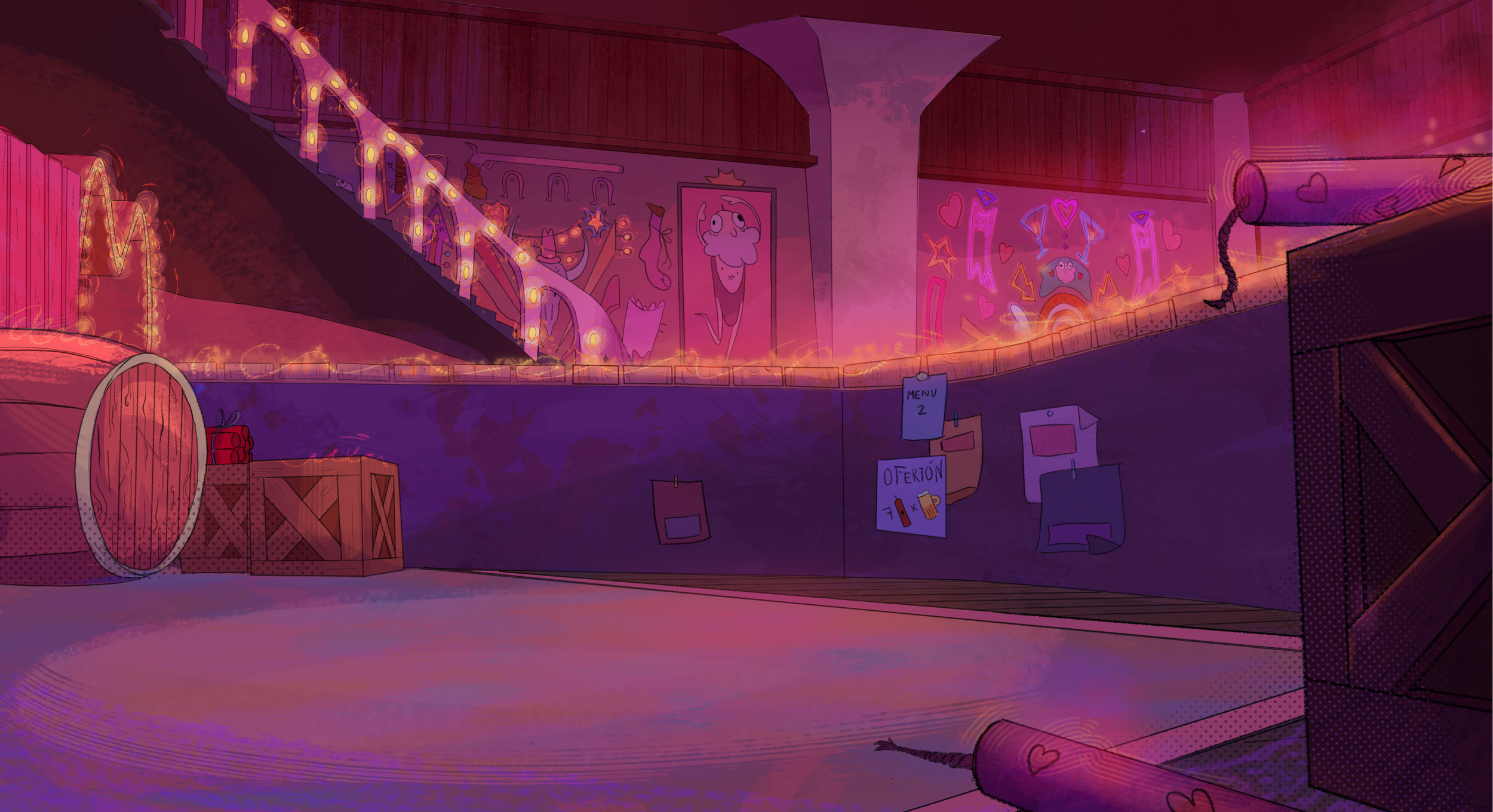 BG Painting for short film "RODEO"