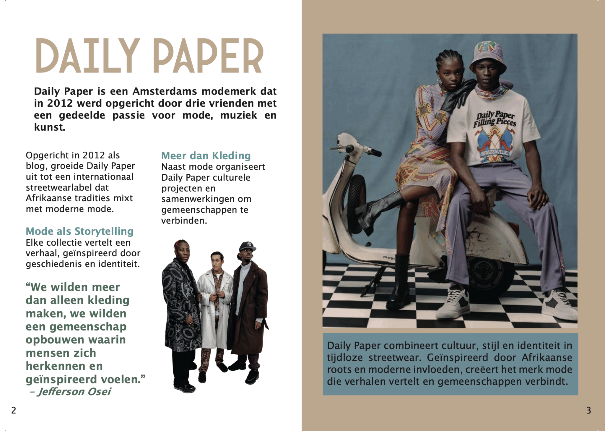 Project Co-branding | Ik mocht een Co-branding tussen Daily Paper & Arcane ontwerpen. Hierbij moest ik o.a een magazine maken.