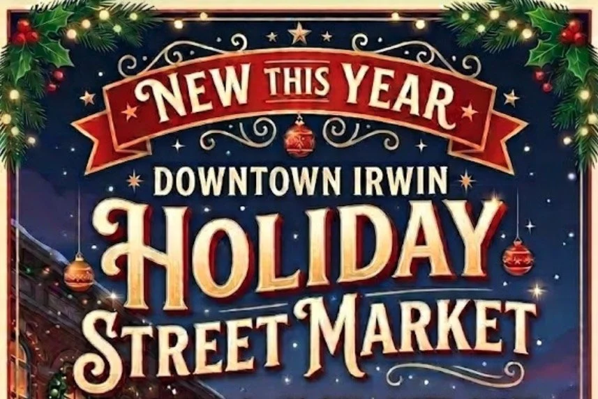 Downtown Irwin holiday market
