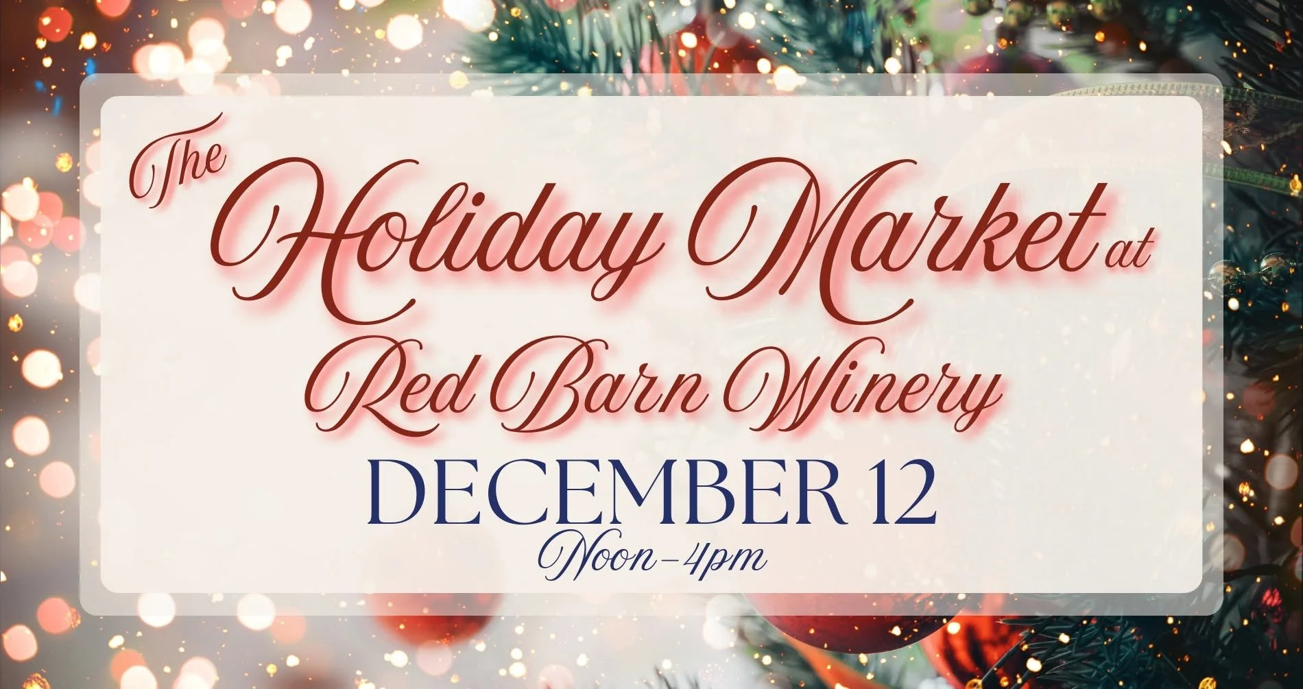 The Holiday Market at Red Barn Winery