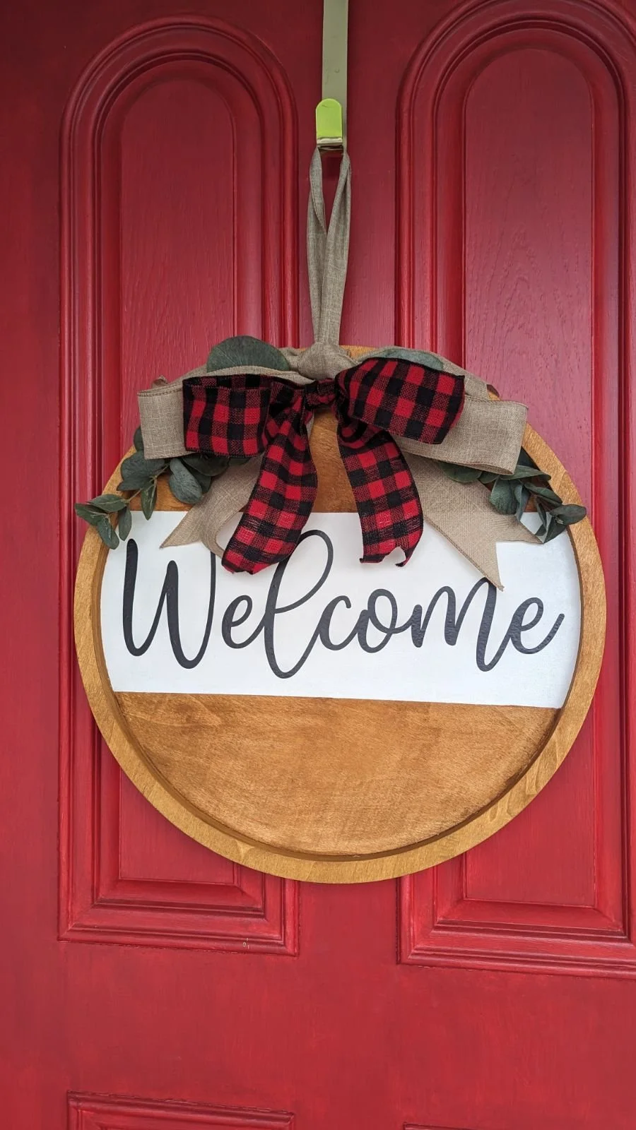 Welcome Sign Red Door.JPG