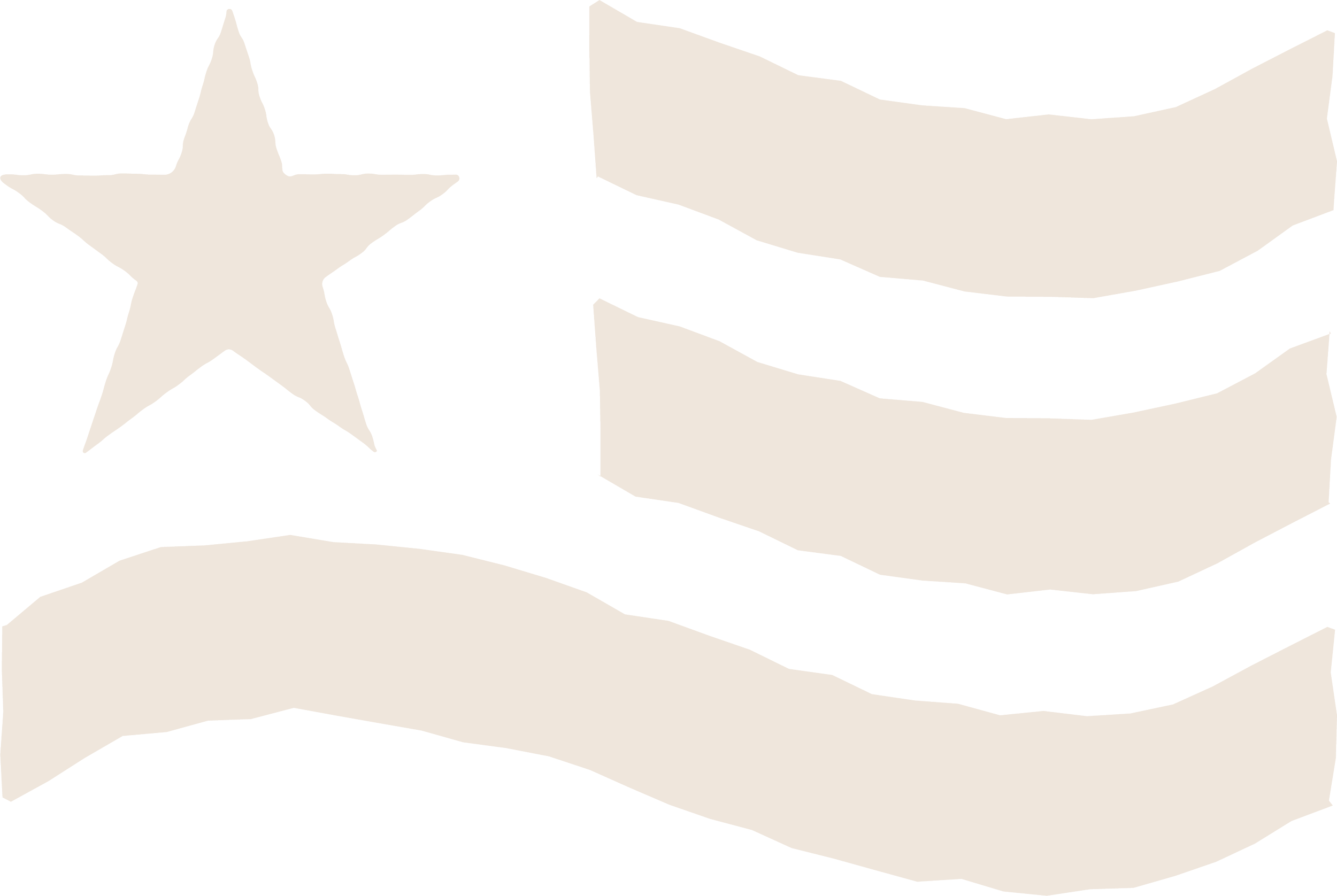 A beige and white drawing of the American flag with a star on the left and stripes on the right.