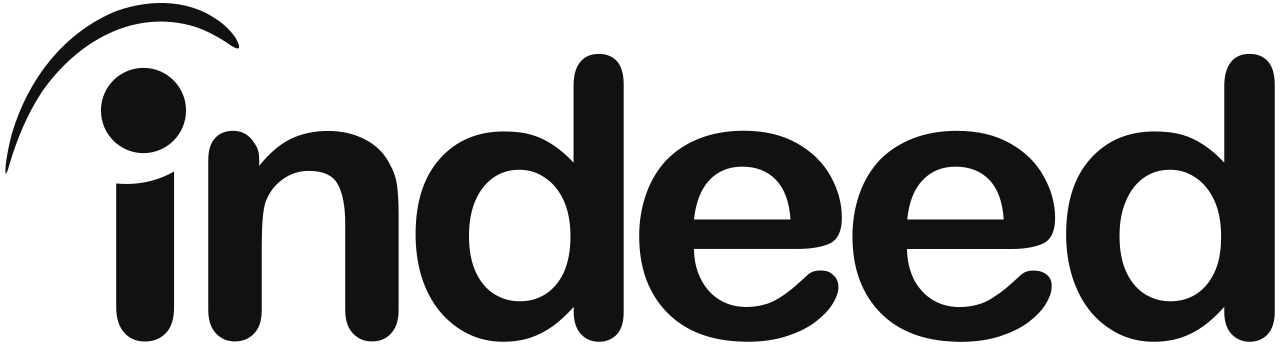 Black logo with the word 'indeed' in lowercase letters.