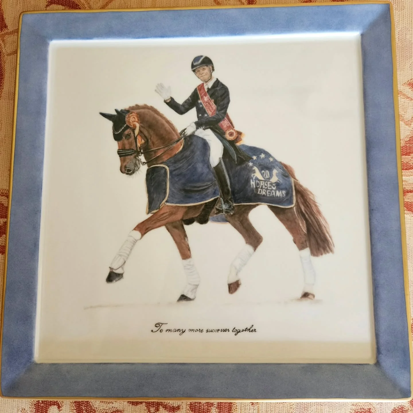 Porzellanmalerei#Auftrag#Dressurreiten#Geschenk#Daniel BachmannAndersen, Flash Gordon#Horses &amp; Dreams 2026