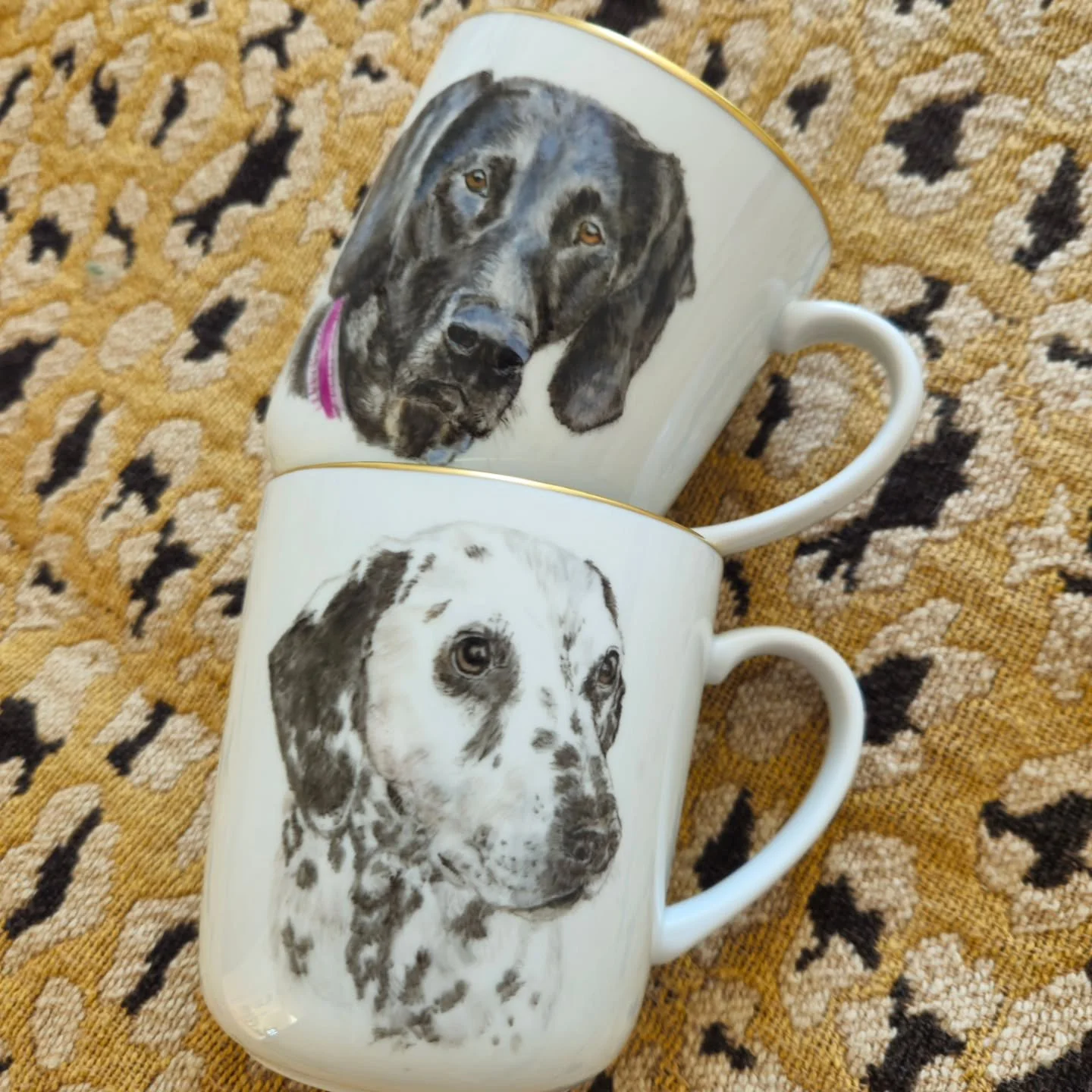 Hunde#Porzellanmalerei#Portrait#Hamburg#Auftrag#Decopaint
