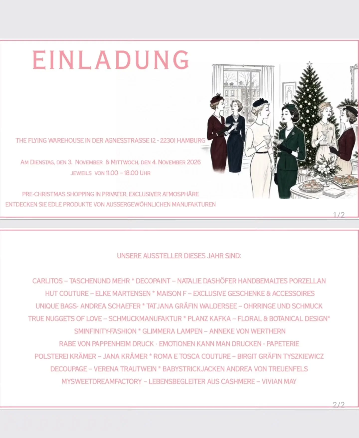 Agnesstr.12, Hamburg 2.11 bis 3.11