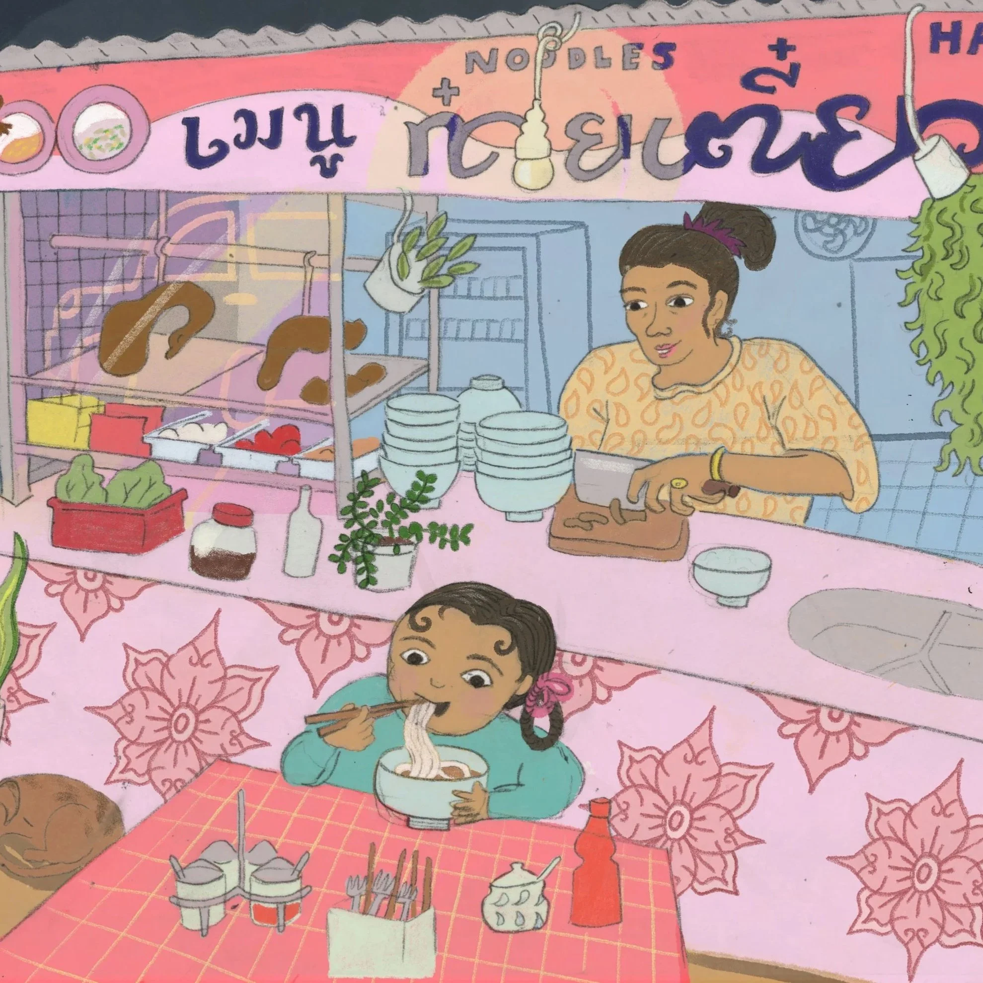 Thai noodle dinner
Speculative design for a children’s story