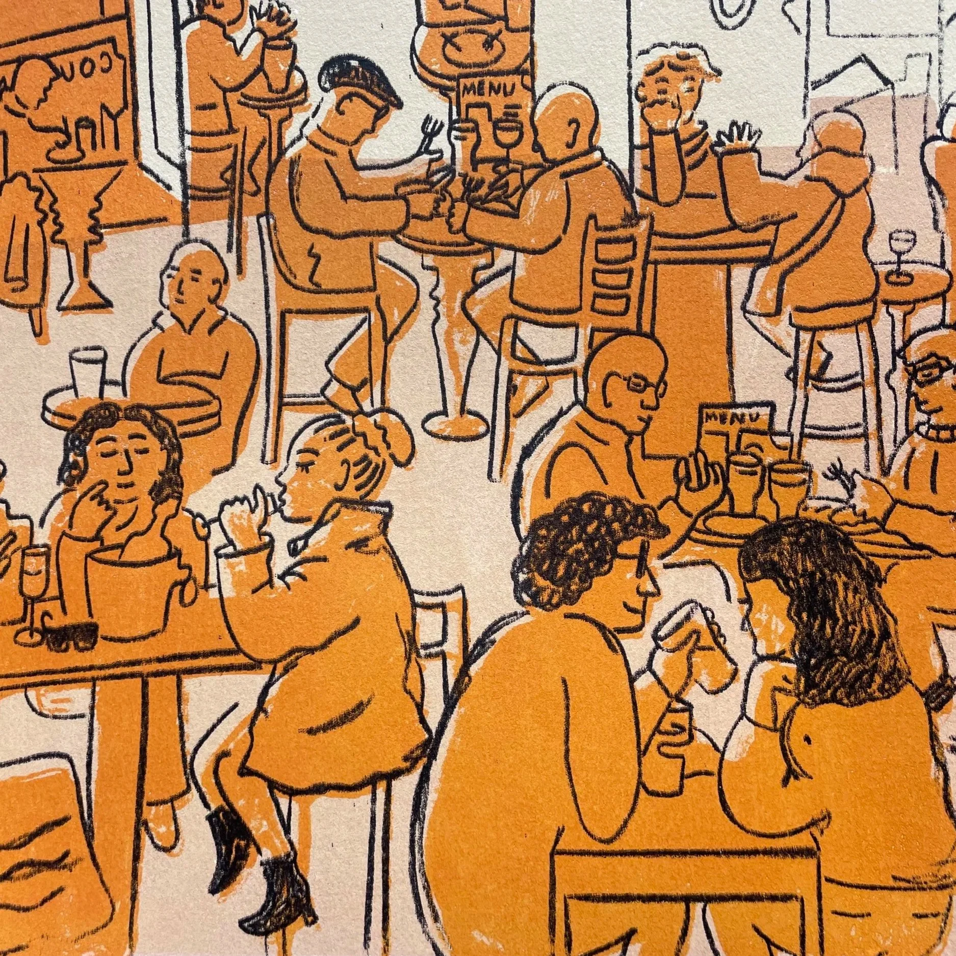 The Counting House Glasgow
This screen print was an outcome of a research project into Glasgow’s food and drink culture.