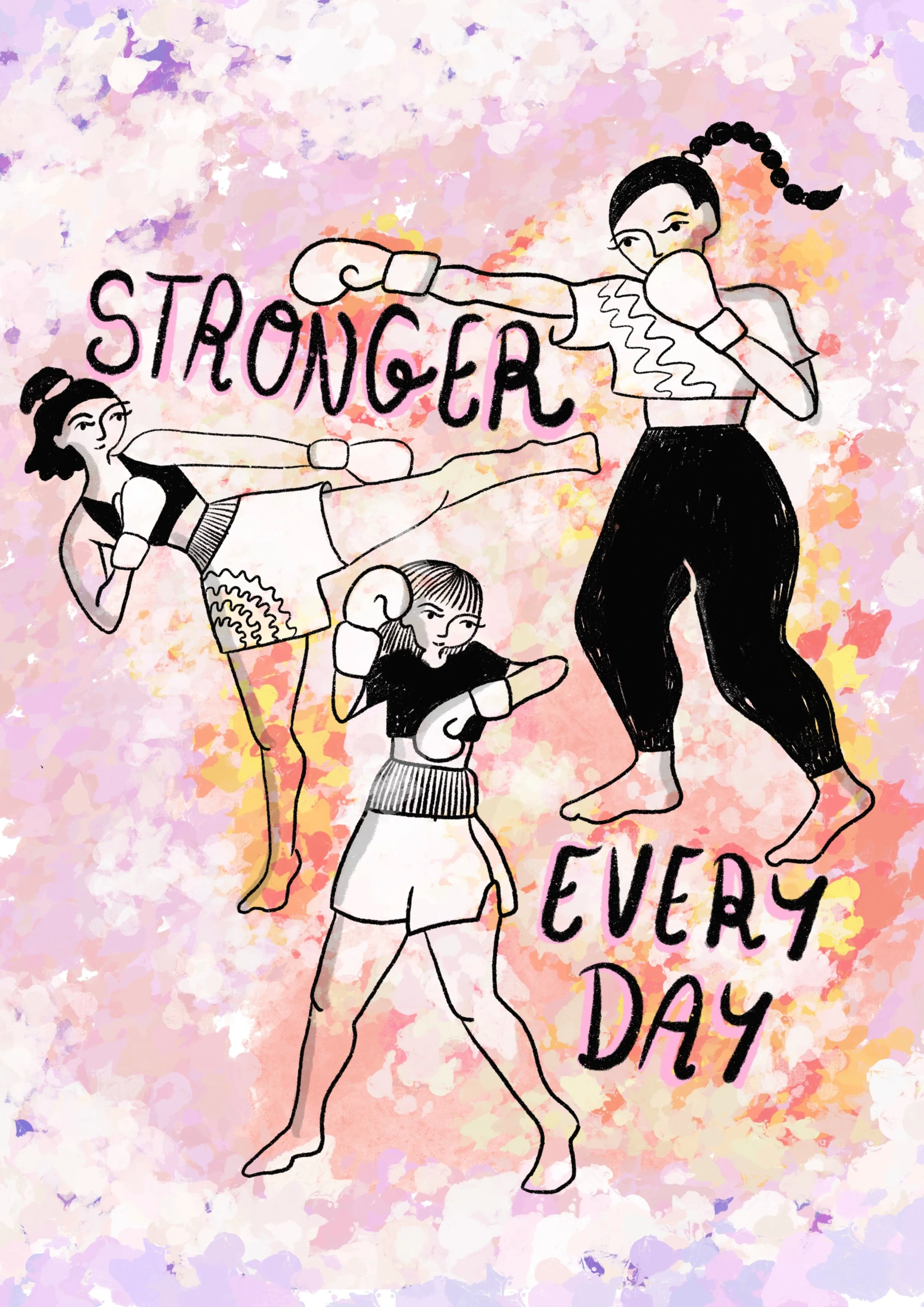 Stronger Everyday Boxing, Martial Arts print