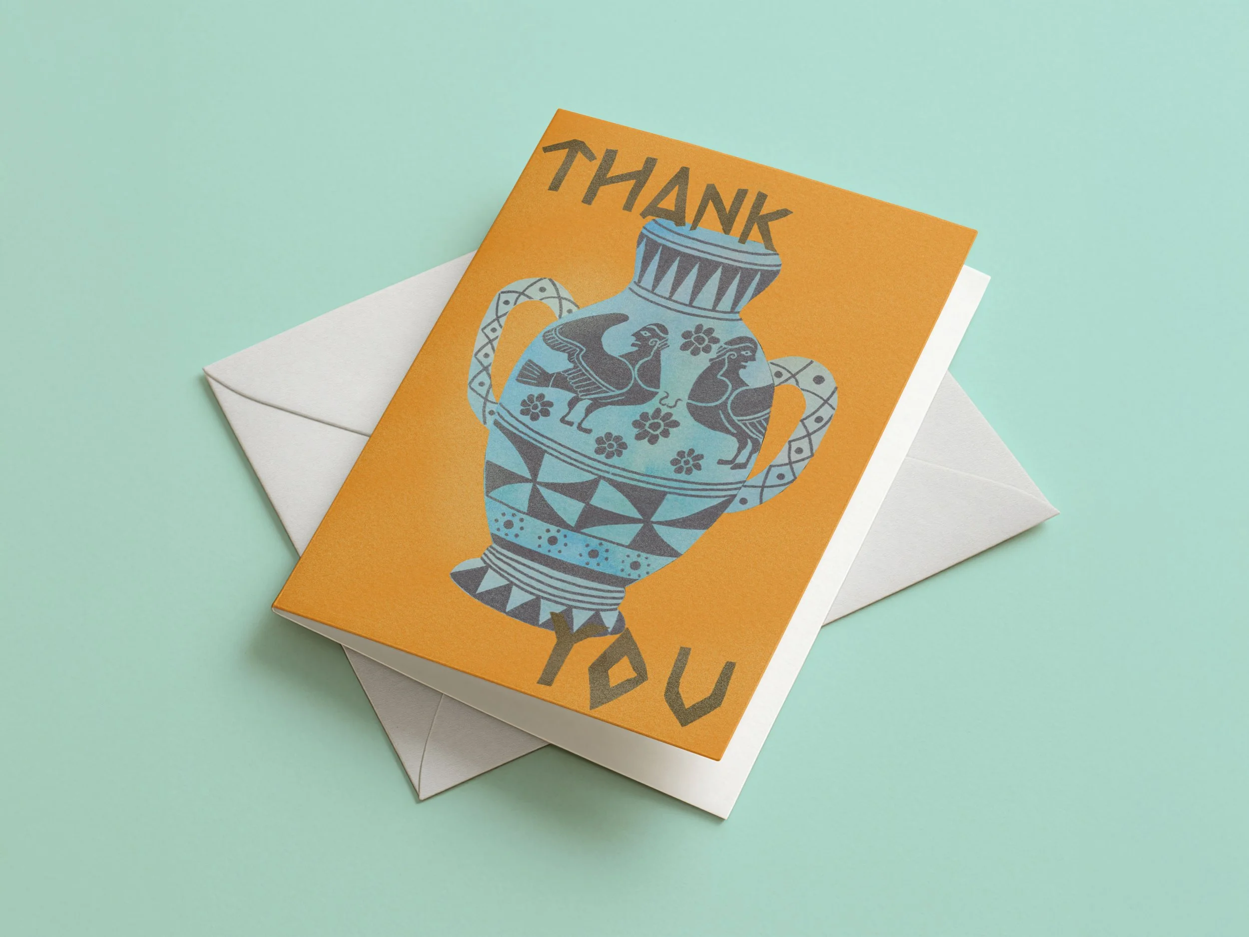 Ancient greek Thank you card