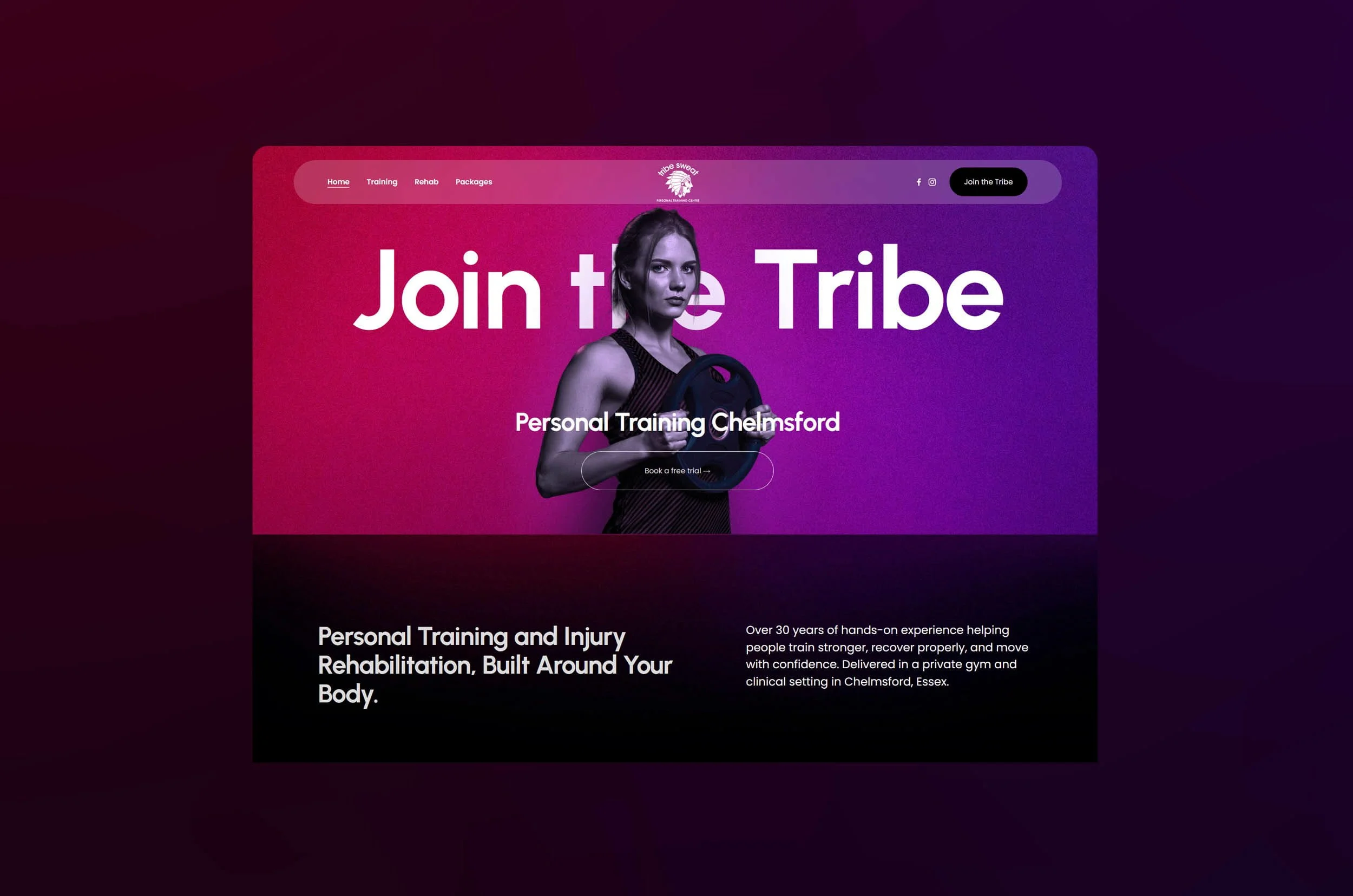 Personal Training Website Design Essex & London