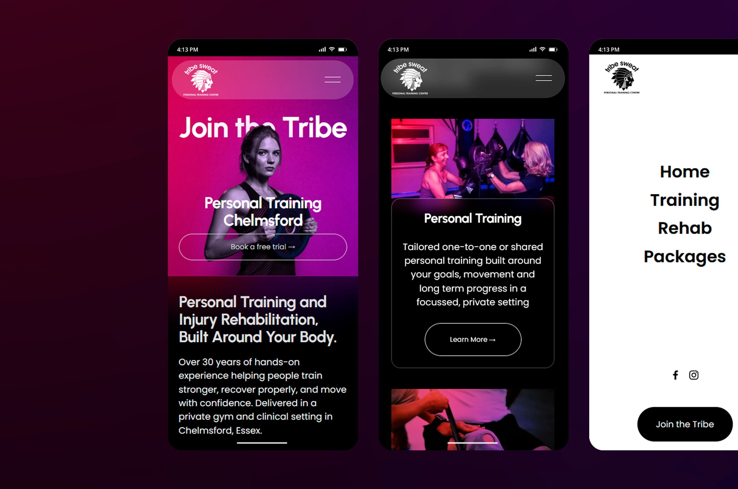Personal Training Website Design Essex & London