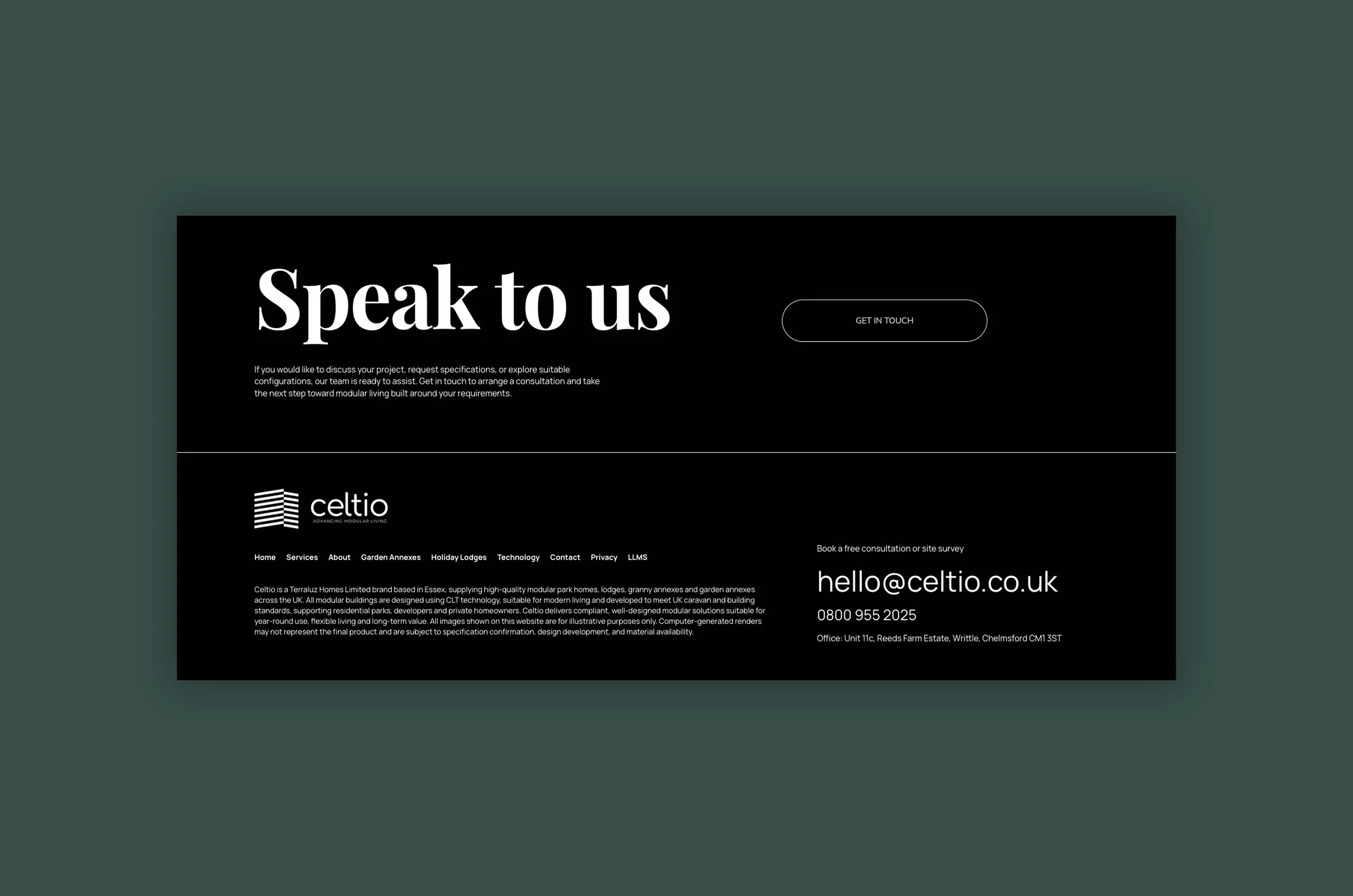 Modular Construction Website Design