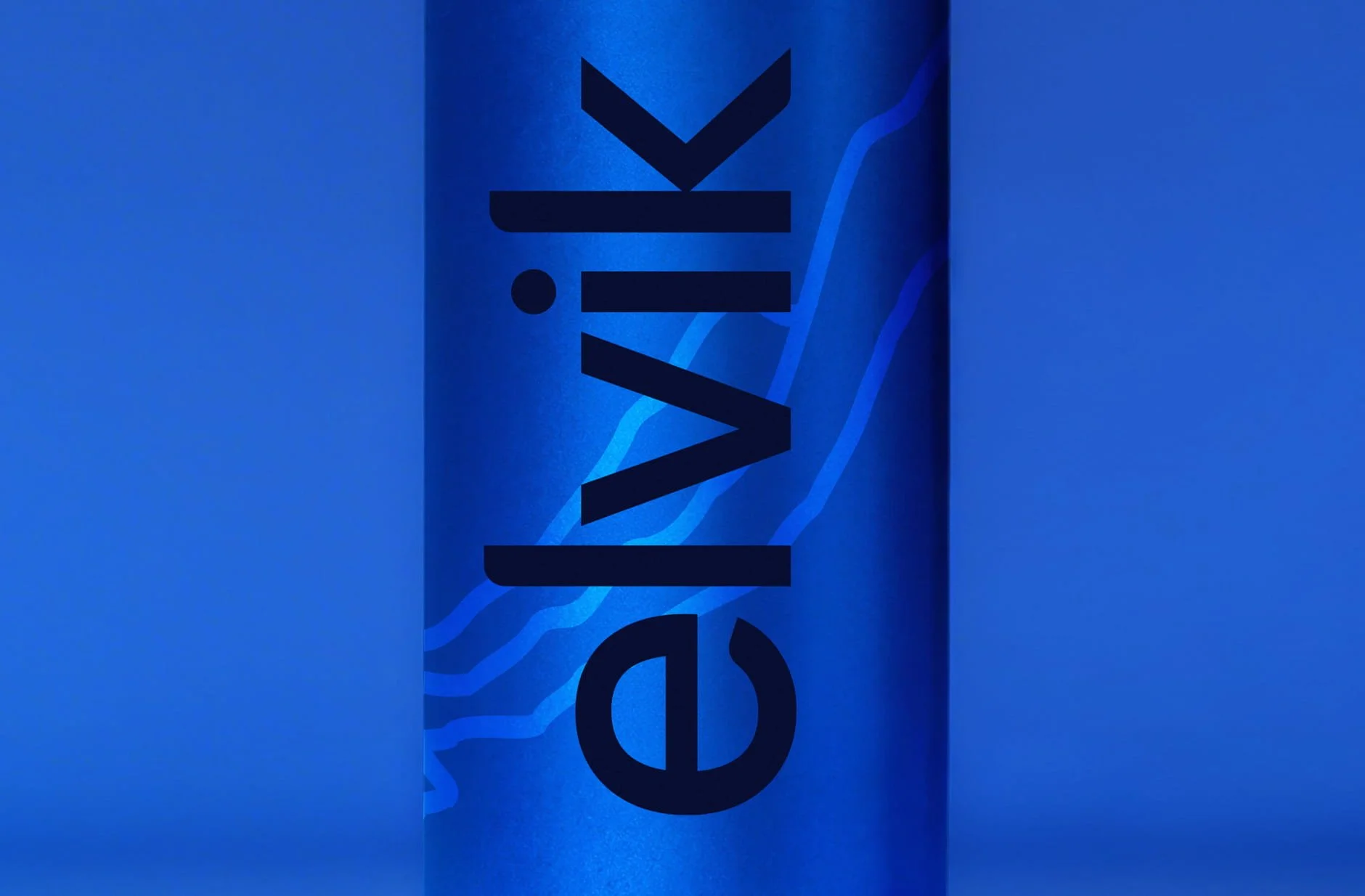 Premium Blue Water Bottle Packaging Design
