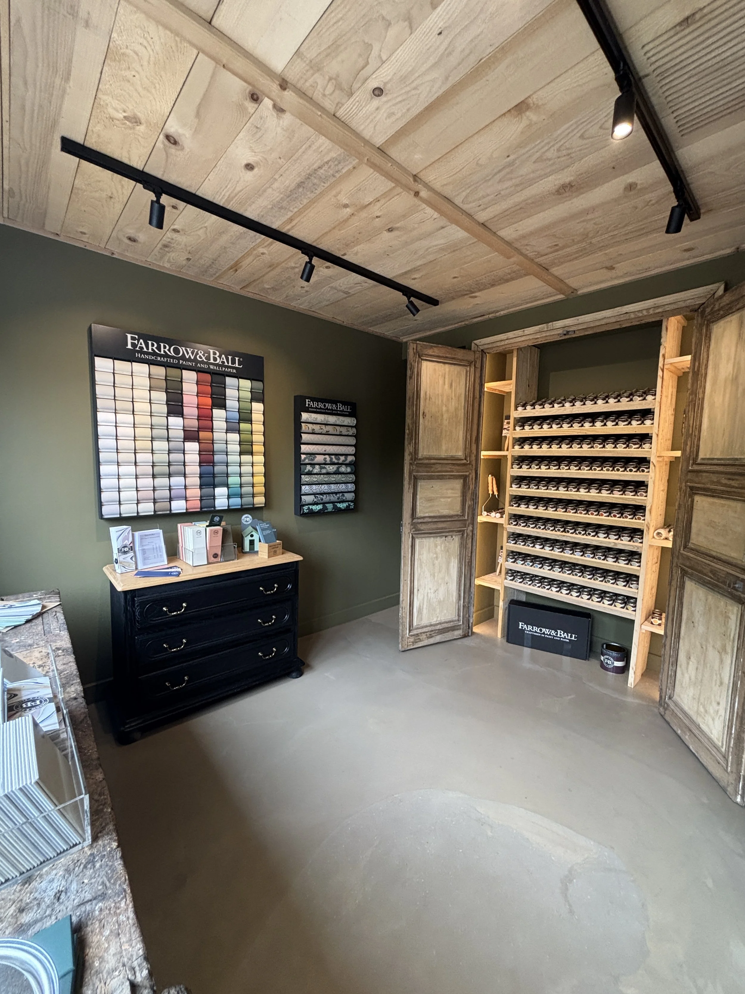 salle farrow & ball showroom forca peinture
