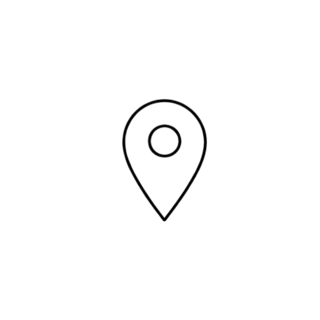Icône simplifiée d'une localisation, représentant un marqueur de localisation GPS sur une carte.