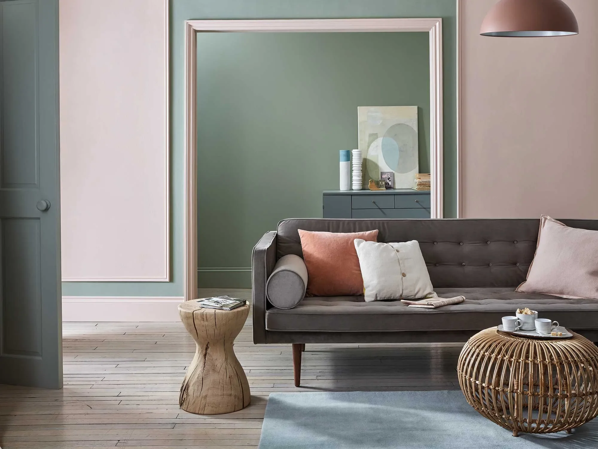 salon avec peinture farrow & ball