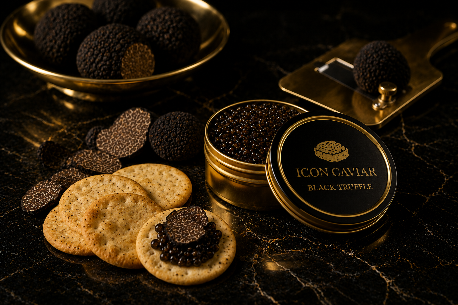 Black Truffle Ham Caviar Kit