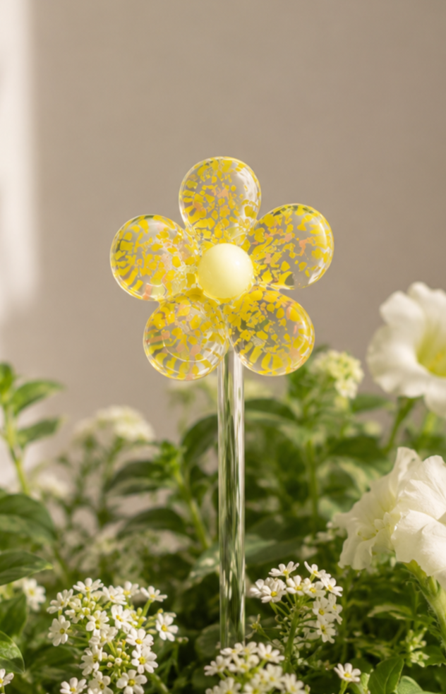 flor de vidrio decorativa artesanal, taller para crear tus flores para decorar