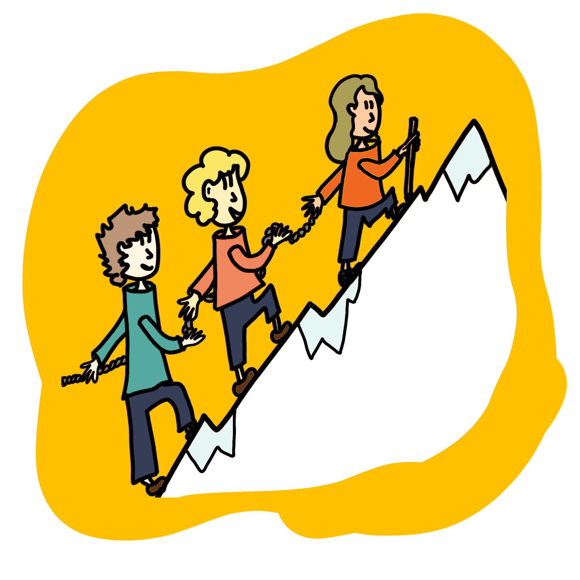 picto type facilitation graphique symbolisant le team building par le Labo des Coopérations en Bretagne