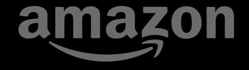 Amazon logo in black and gray.