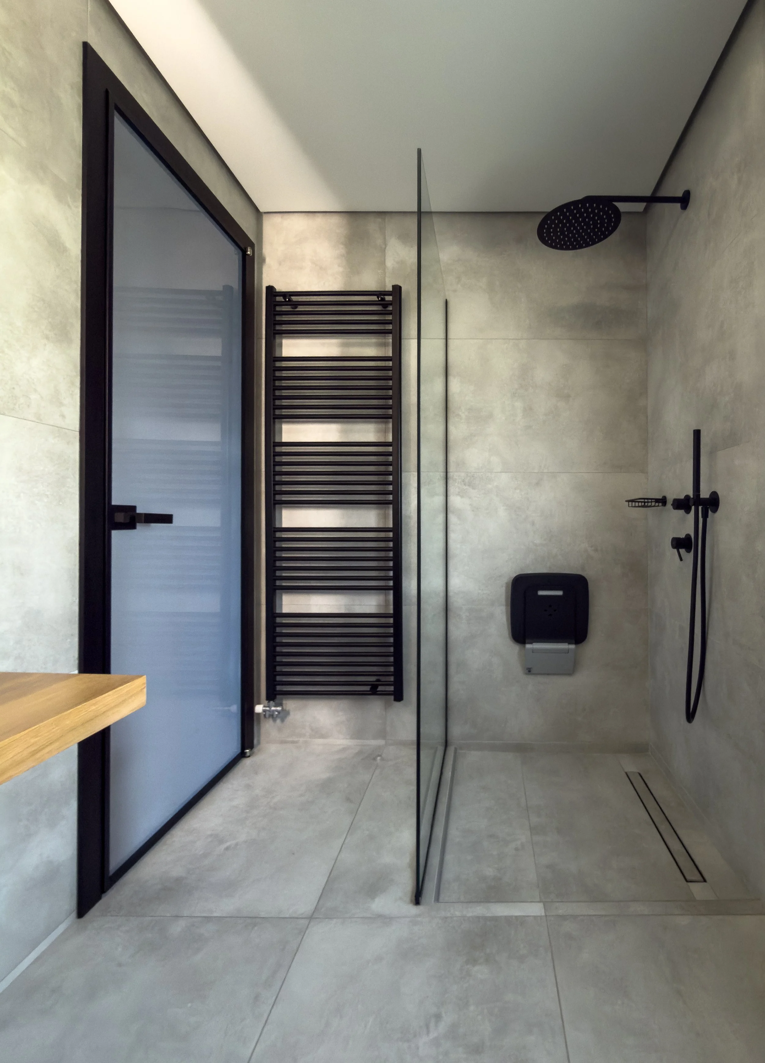 Bathroom spaces designed around balance, simplicity and intentional everyday living at Astraea Villa.