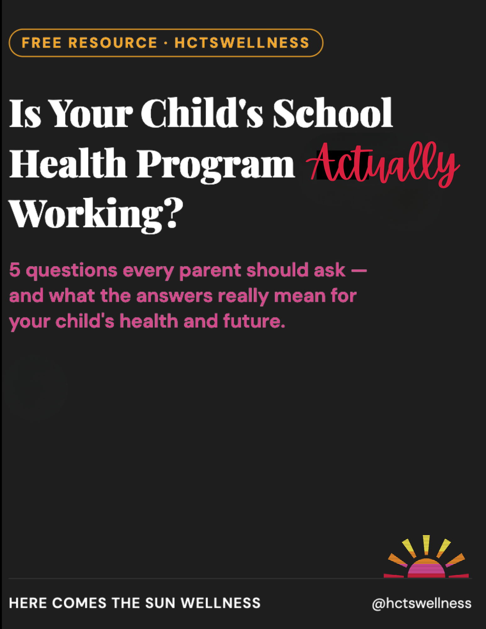 School Checklist