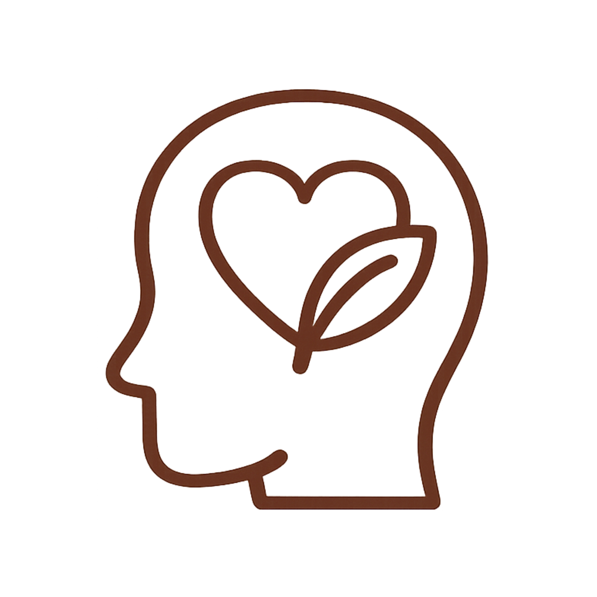 Outline of a human head indicating resident wellbeing