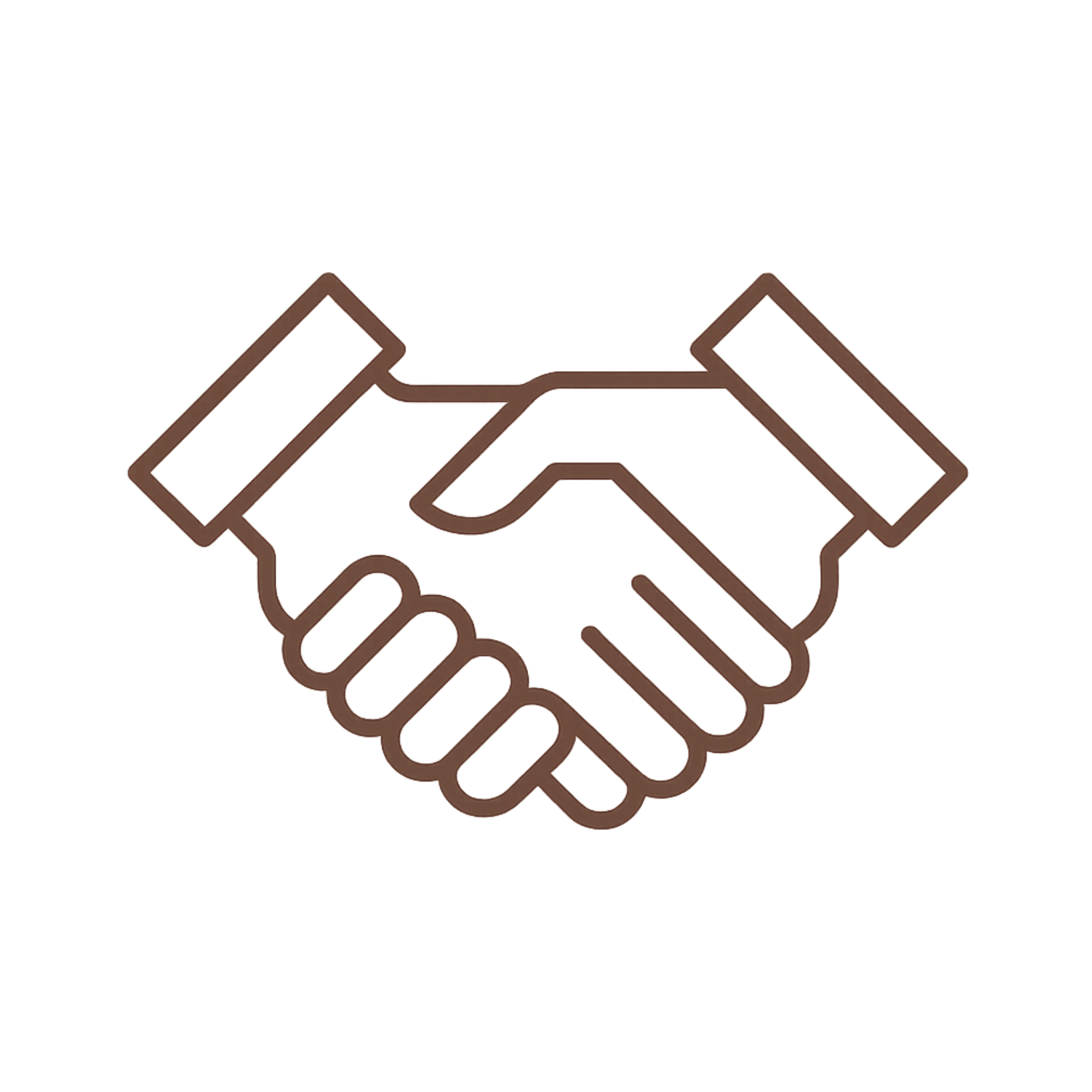 Two hands shaking in agreement of partnership