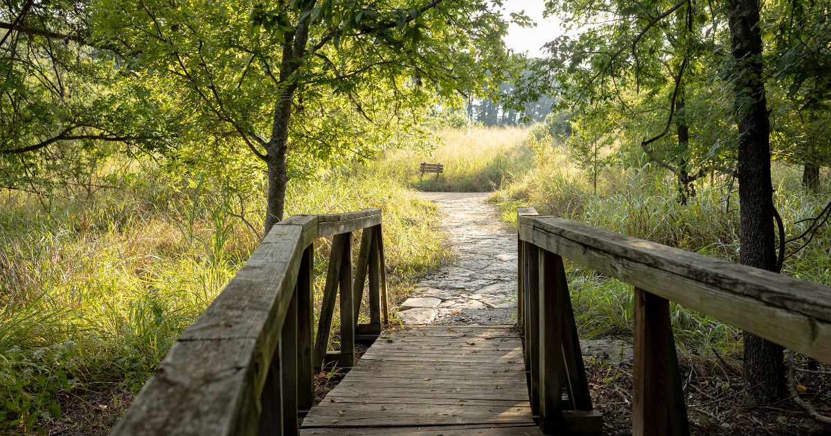 Bridge to prairie trailhead