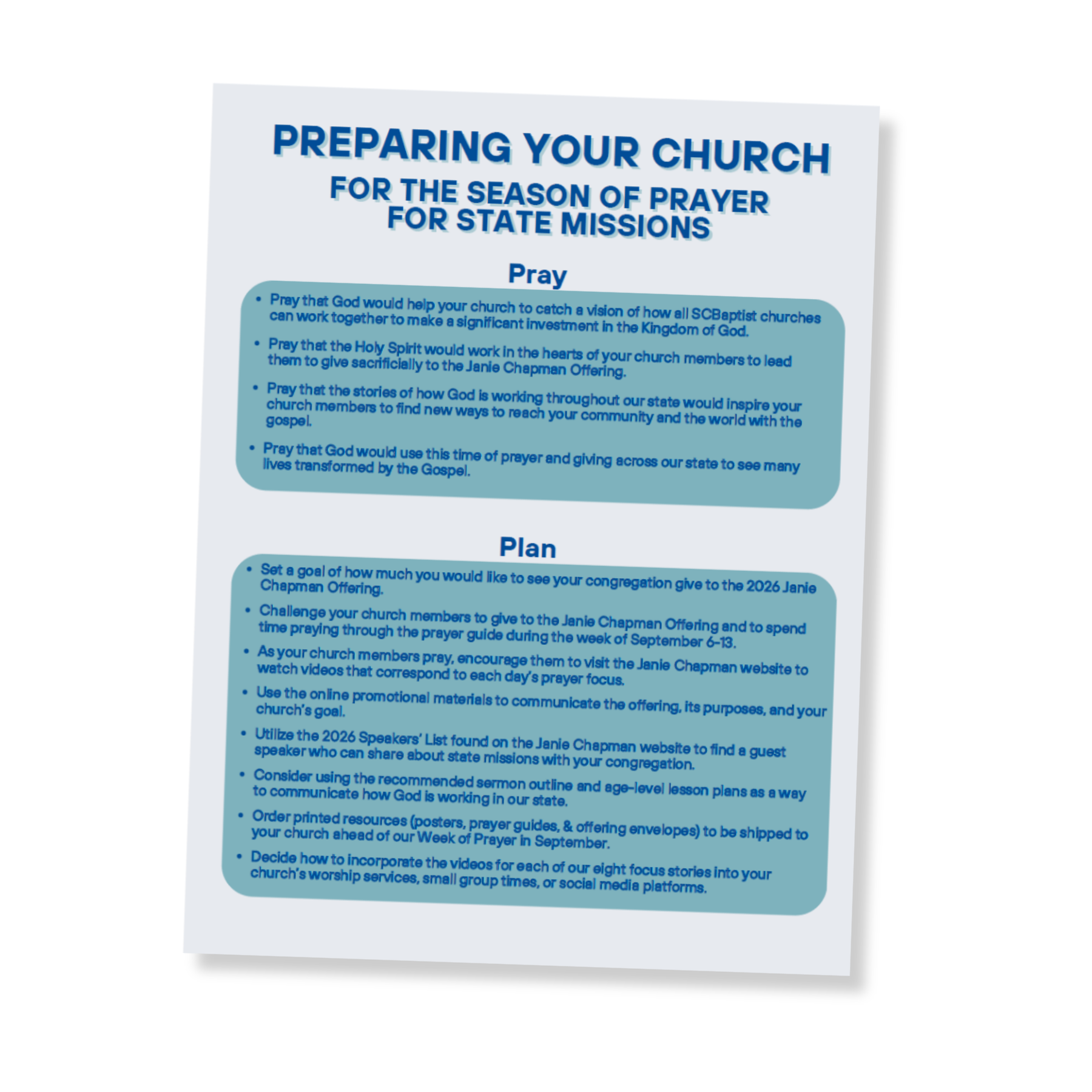 2026 Preparing Your Church