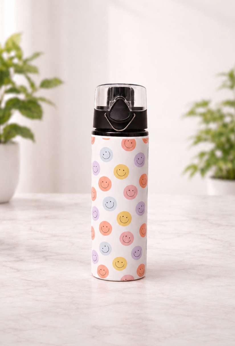 Pastel Smiles Bottle - 750ml Flip lid
