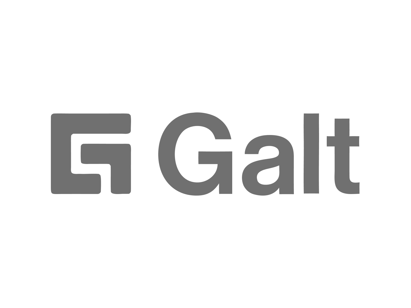 Text reading '5 Galt' with a large number 5 and the word Galt underneath, in gray.