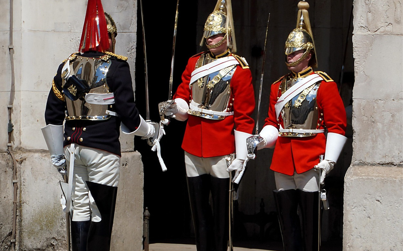 Changing of the Guard in London at Buckingham Palace History