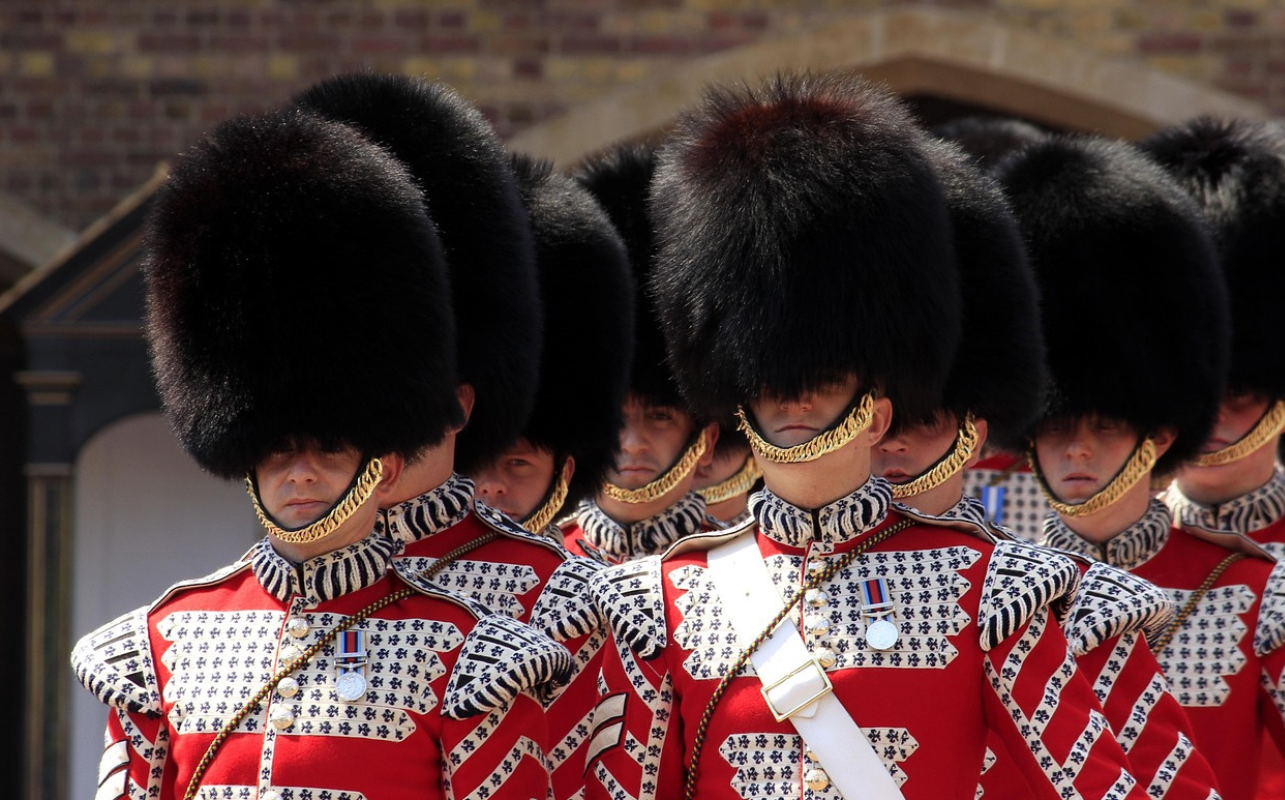 Changing of the Guard in London at Buckingham Palace