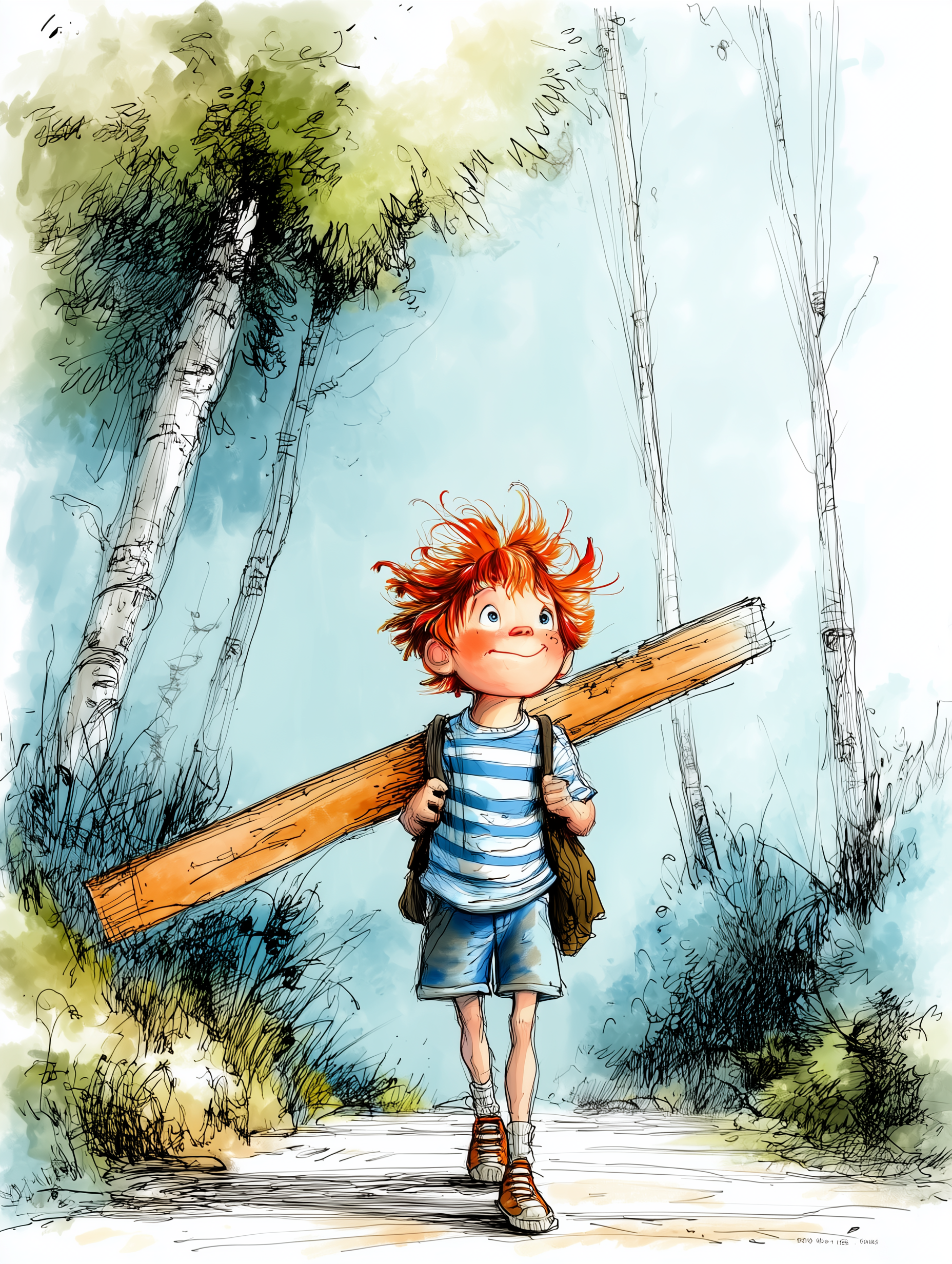 Little Firecracker in the woods