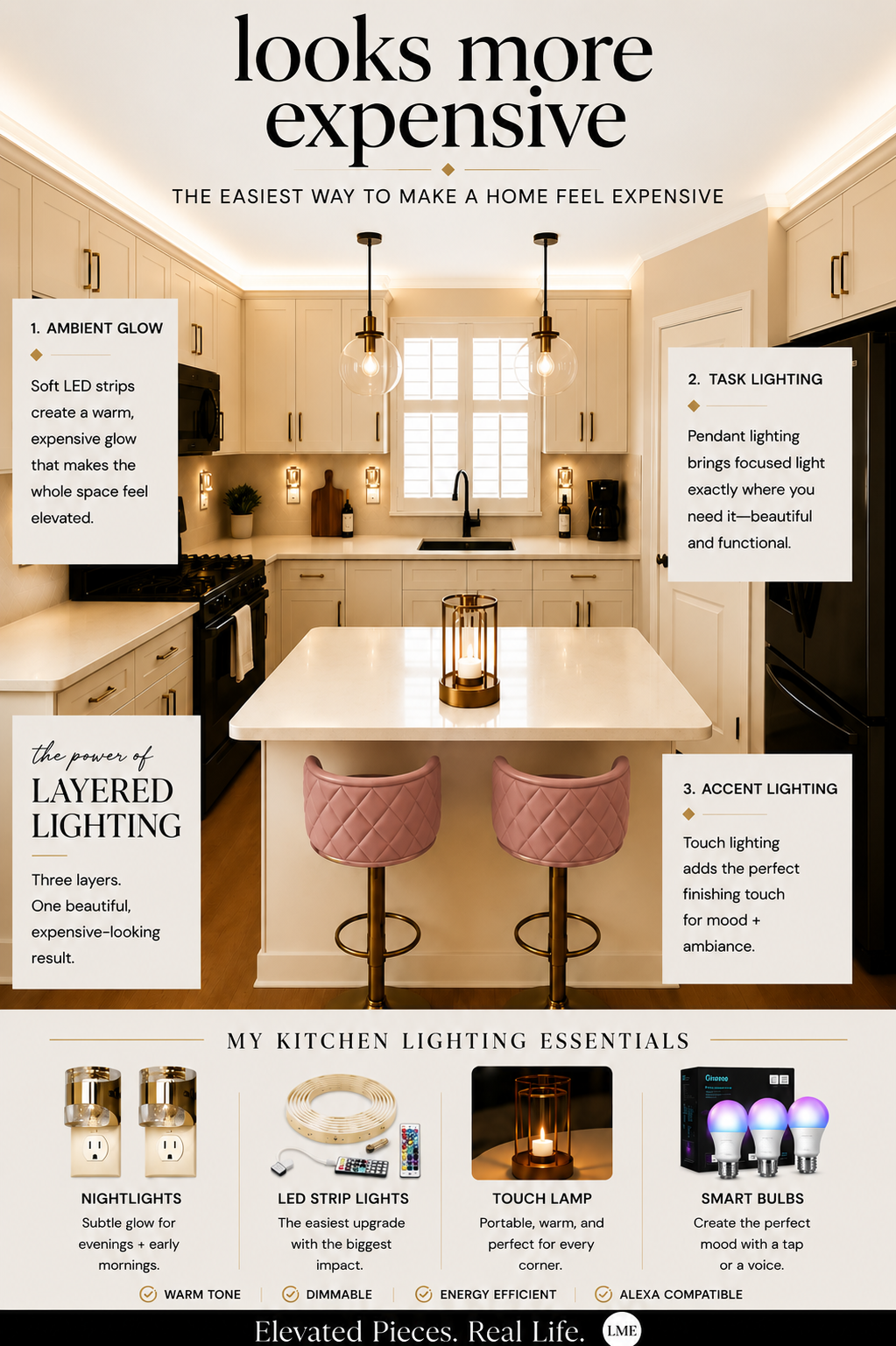 The Lighting Changes That Made My New Build Feel Warmer, Softer, and So Much More Elevated