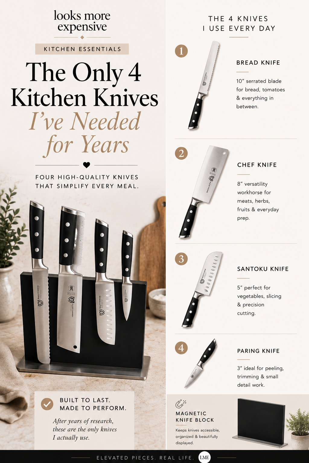 The Only 4 Kitchen Knives I’ve Needed for Years