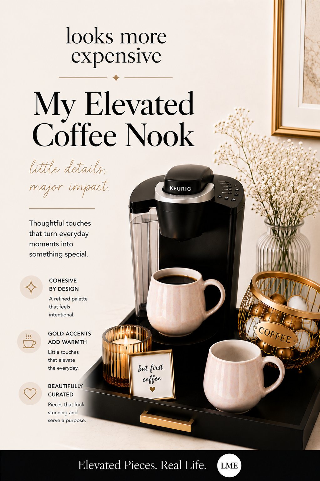 My Elevated Coffee Nook: The Small Details That Made My Counter Feel Instantly Better