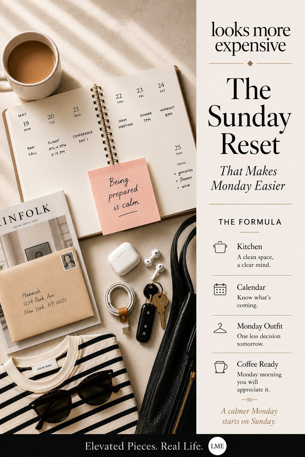 The Sunday Reset That Makes Monday Easier
