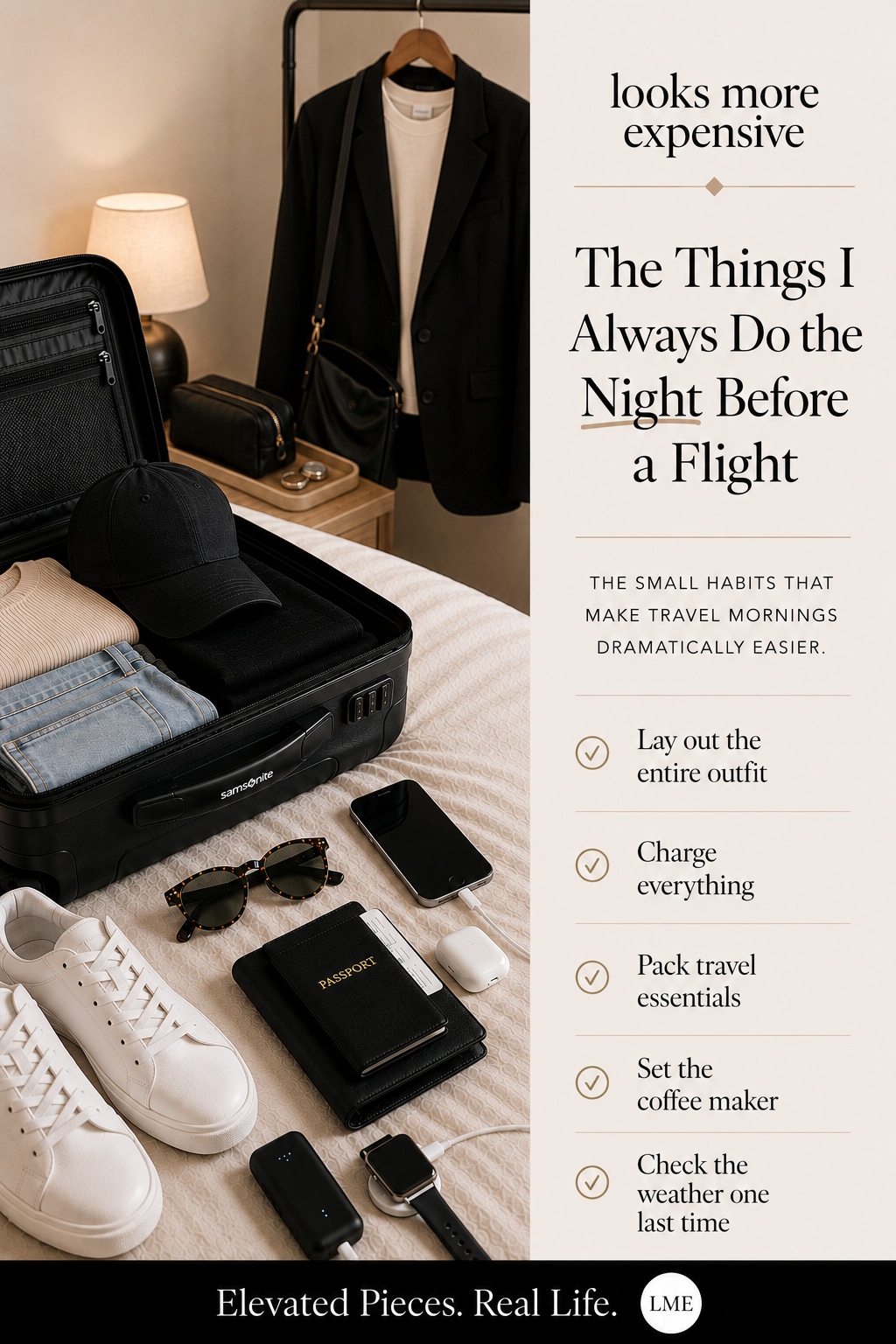 The Things I Always Do the Night Before a Flight