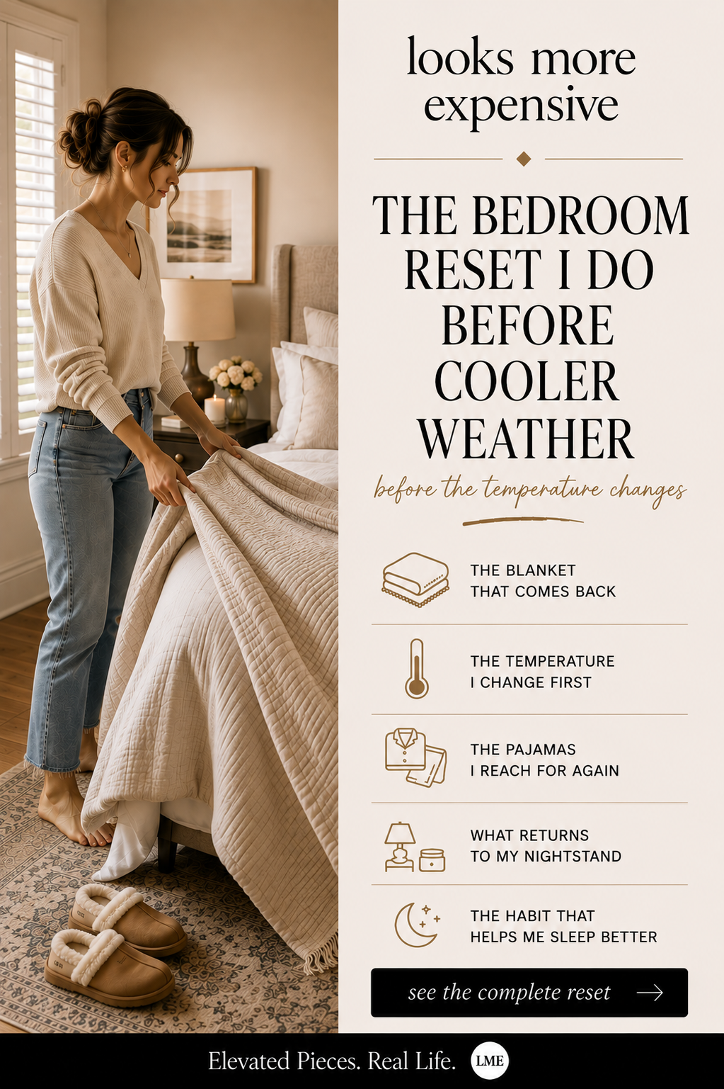 The Bedroom Reset I Do Before Cooler Weather
