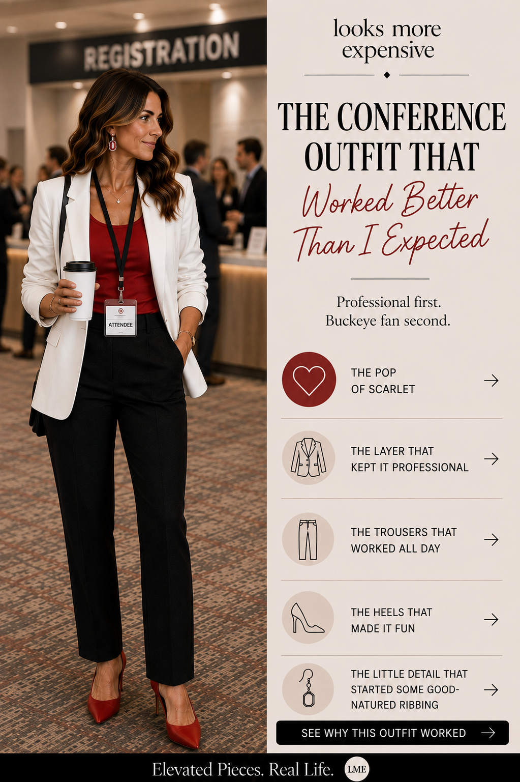 The Football-Themed Conference Outfit That Worked Better Than I Expected