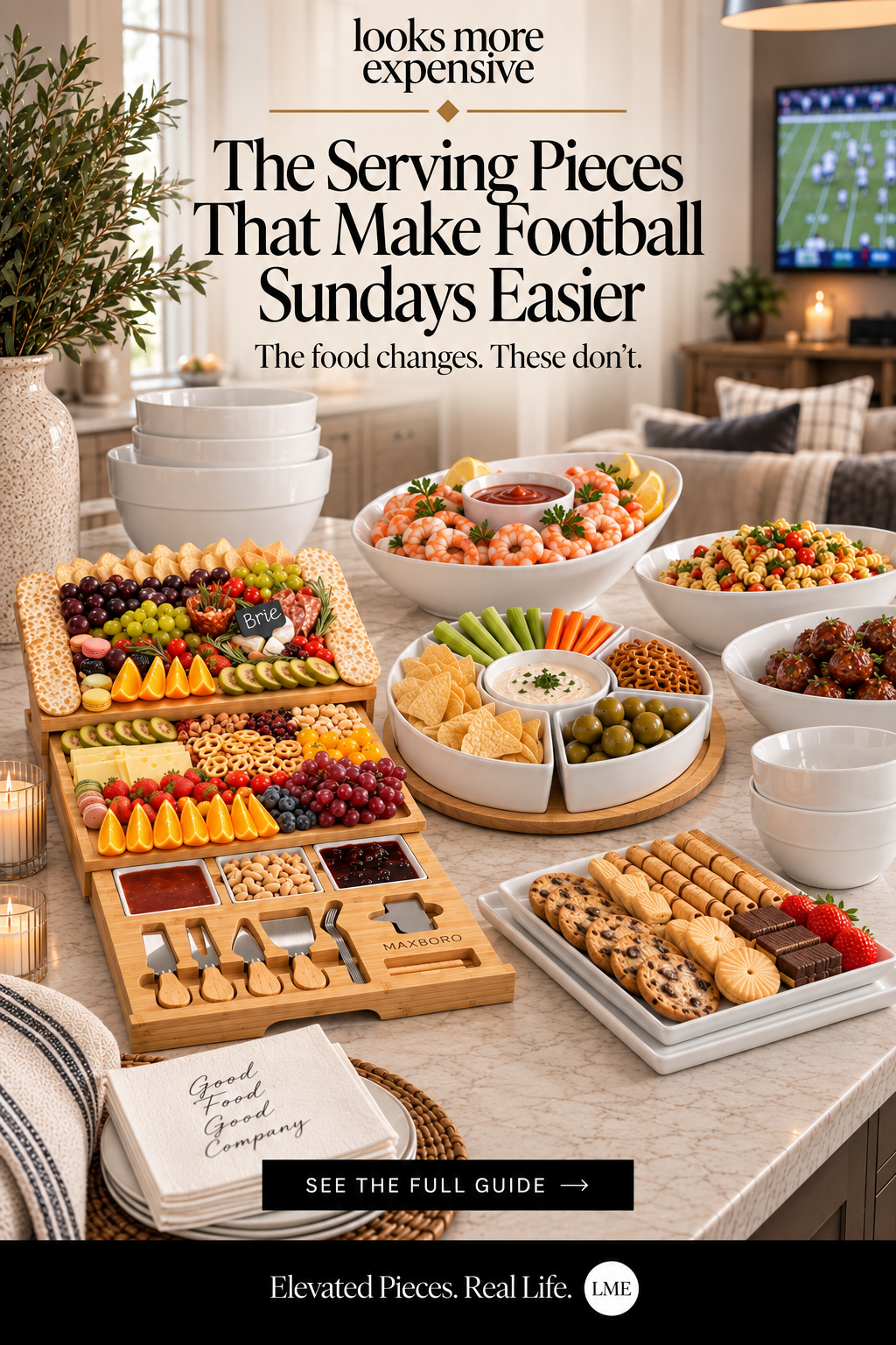 The Serving Pieces That Make Football Sundays Easier