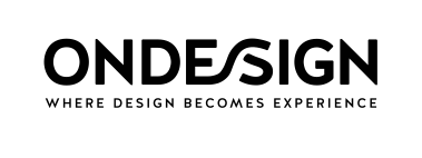 Logo di OnDesign con testo stilizzato